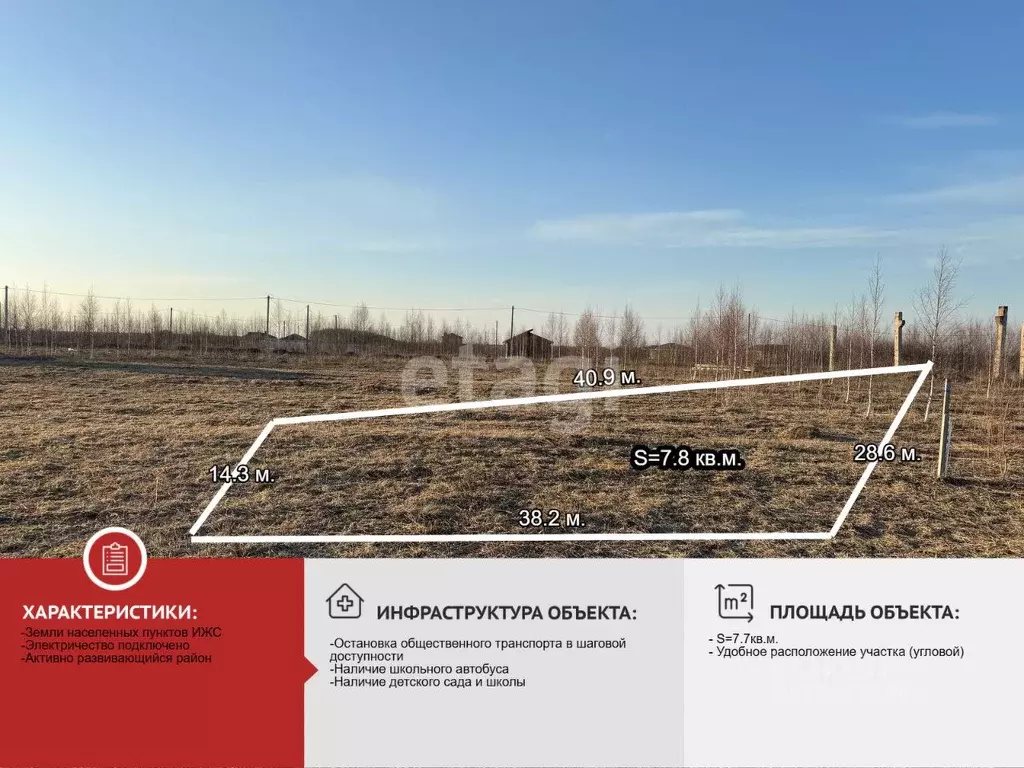 Участок в Марий Эл, Медведевский район, Азяковское с/пос, д. Шеклянур ... - Фото 2