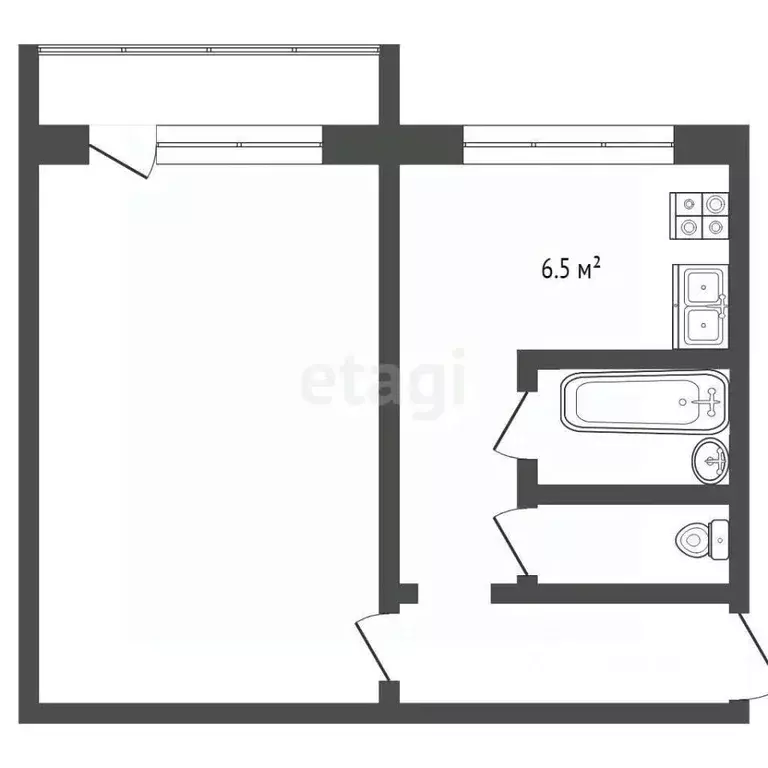 1-к кв. Мордовия, Саранск просп. 70 лет Октября, 85 (32.7 м) - Фото 2