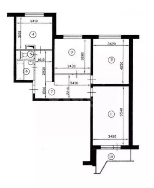3-к кв. Татарстан, Казань ул. Хайдара Бигичева, 33 (72.8 м) - Фото 2