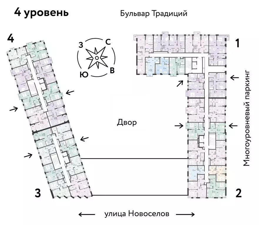 3-к кв. Тюменская область, Тюмень ул. Новоселов, 96 (59.13 м) - Фото 1