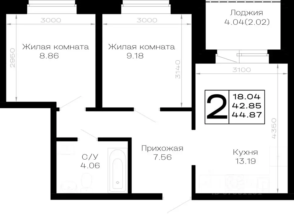 2-к кв. Краснодарский край, Анапа муниципальный округ, Нижняя ... - Фото 1