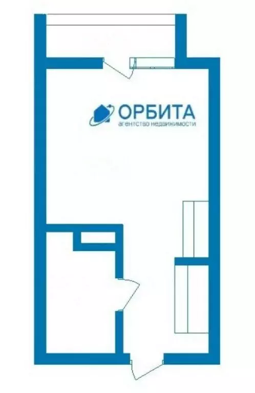 Квартира-студия: деревня Патрушева, улица Александра Пушкина, 14 (20.4 ... - Фото 1