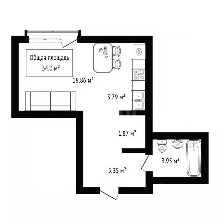 Студия Новосибирская область, Новосибирск Железнодорожная ул., 18 ... - Фото 2
