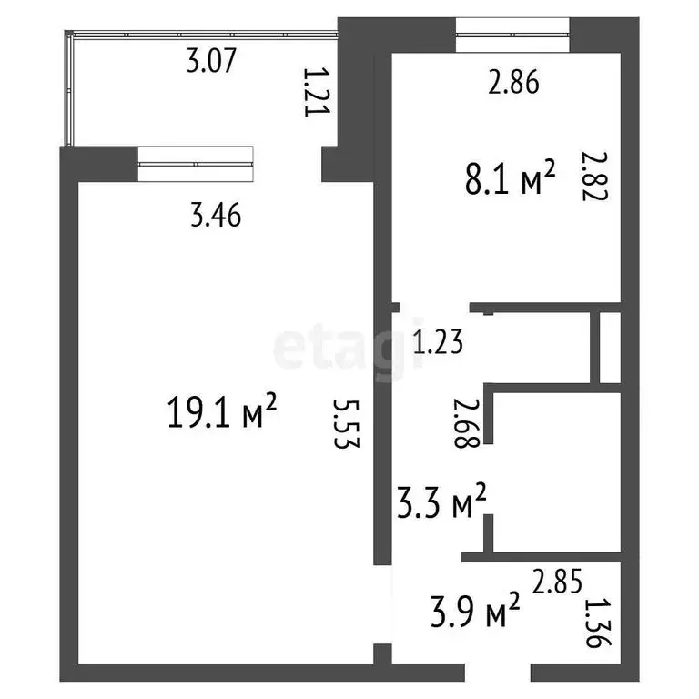 1-комнатная квартира: Воронеж, улица Берег реки Дон, 26/1 (40 м) - Фото 1