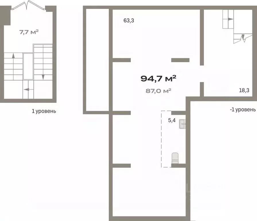Помещение свободного назначения в Омская область, Омск ул. Крупской, ... - Фото 1