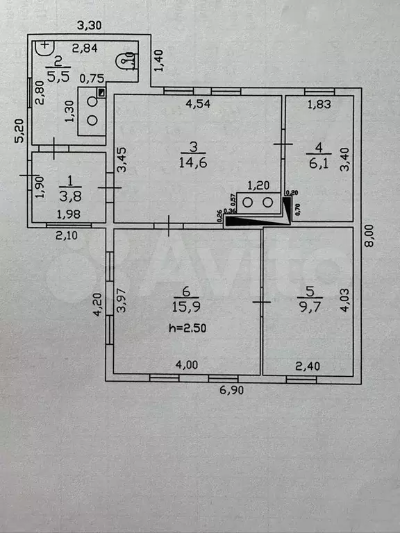 Дом 55,6 м на участке 3,8 сот. - Фото 0