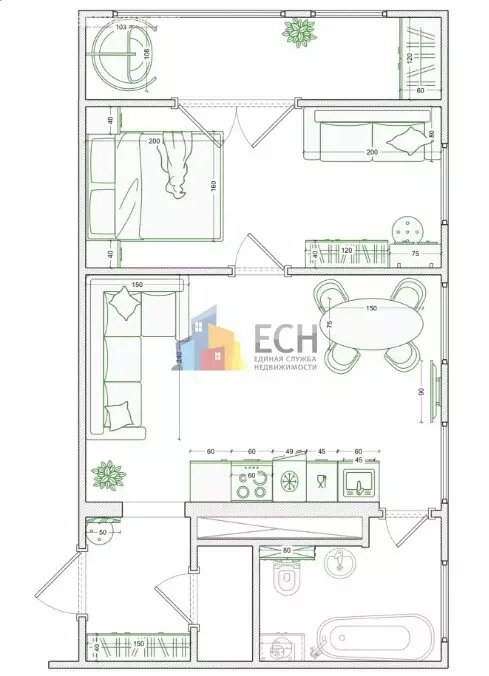 1-комнатная квартира: Тула, Путейская улица, 11 (42.7 м) - Фото 1