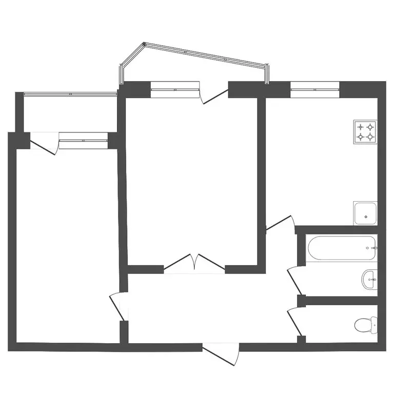 2-комнатная квартира: Пермь, улица Макаренко, 6 (82.7 м) - Фото 0