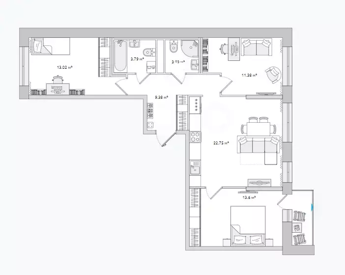 Продаётся 3-к квартира, 79 м - Фото 0