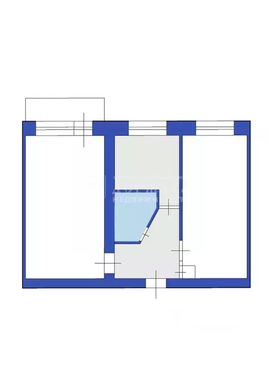 2-к кв. Кемеровская область, Кемерово Инициативная ул., 16В (45.0 м) - Фото 2