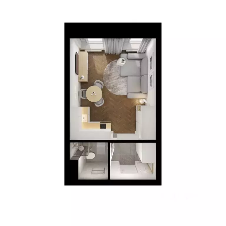 Студия Москва Полар жилой комплекс, 1.5 (25.1 м) - Фото 1