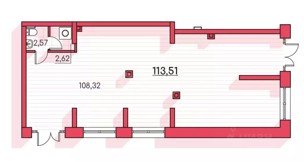 Помещение свободного назначения в Курганская область, Курган Заозерный ... - Фото 2