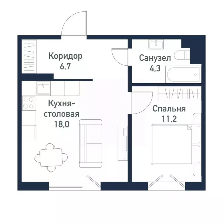 1-к кв. Челябинская область, Челябинский городской округ, пос. ... - Фото 0