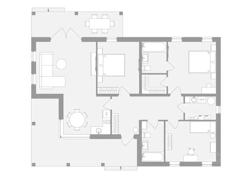 Коттедж, 100 м - Фото 1