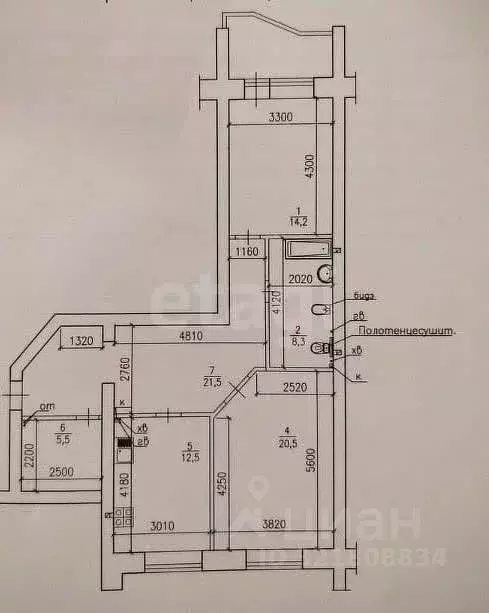 2-к кв. Коми, Сыктывкар ул. Чернова, 8/1 (82.5 м) - Фото 1