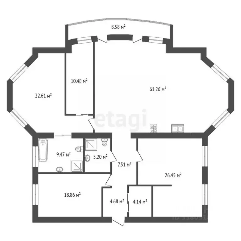 6-к кв. Ростовская область, Ростов-на-Дону Соборный пер., 90 (180.0 м) - Фото 2