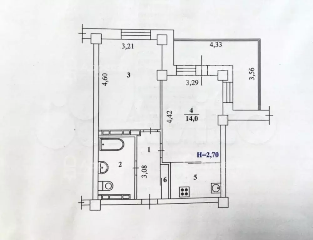 1-к. квартира, 42,5 м, 10/17 эт. - Фото 0