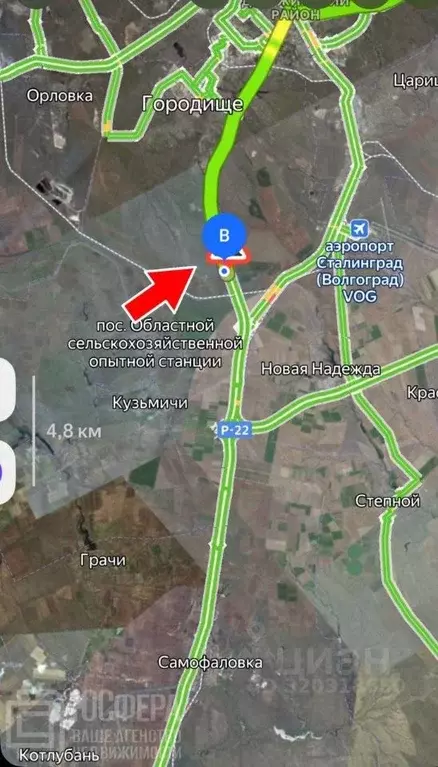 Участок в Волгоградская область, Городище рп  (1060.0 сот.) - Фото 2