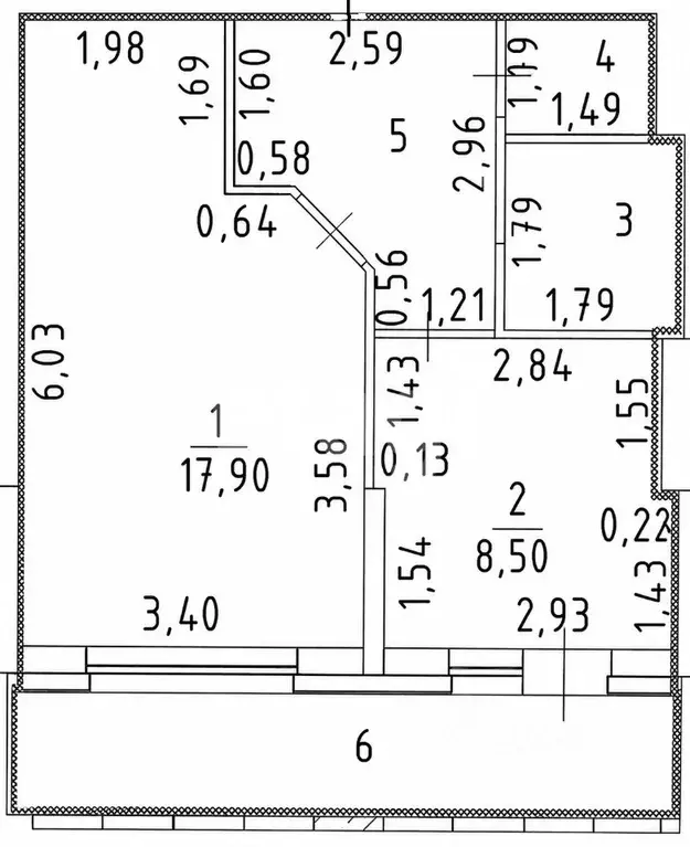 1-к кв. Чувашия, Чебоксары ул. Пирогова, 2к2 (37.2 м) - Фото 2