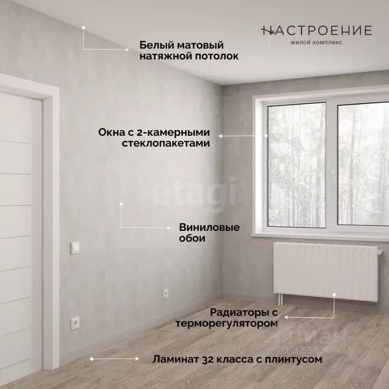 2-к кв. Пермский край, Пермь Верхне-Вишерская ул., 40 (47.57 м) - Фото 2