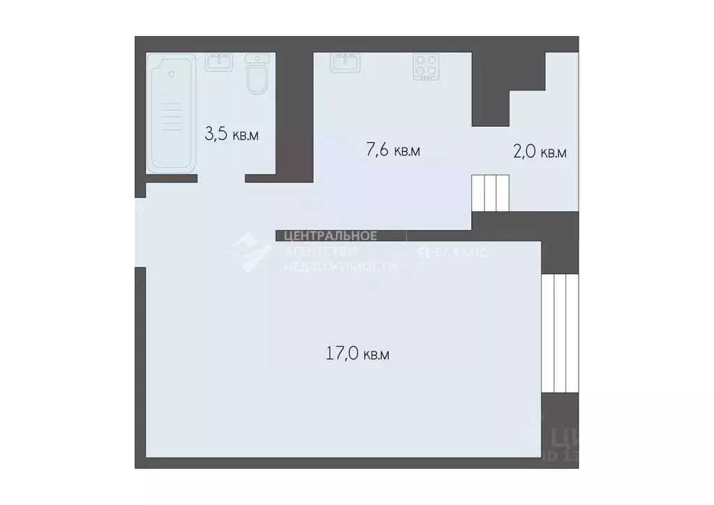1-к кв. Рязанская область, Рязанский район, Дядьковское с/пос, с. ... - Фото 2
