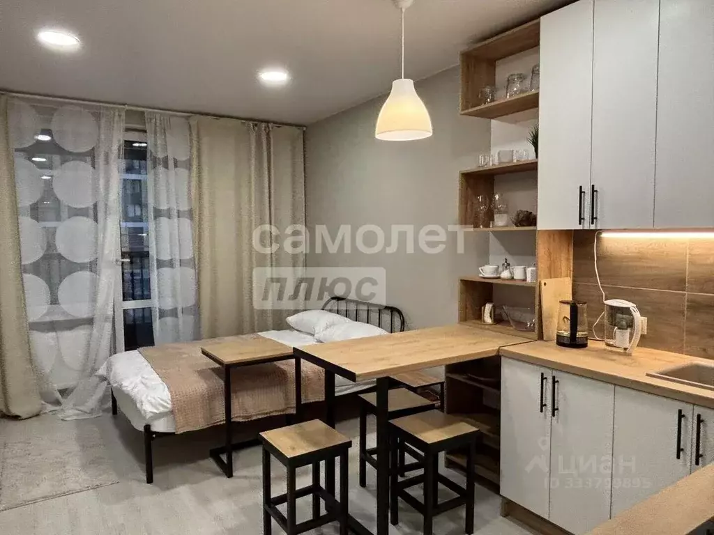 Студия Санкт-Петербург ул. Ультрамариновая, 8 (27.0 м) - Фото 1