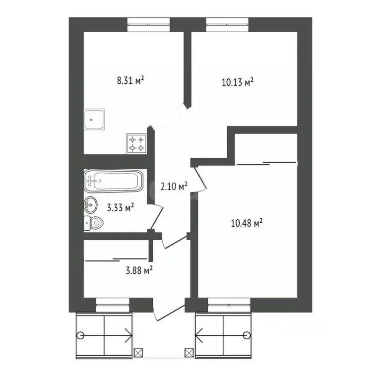 Дом в Амурская область, Благовещенск Аллюр СНТ, 68 (76 м) - Фото 2