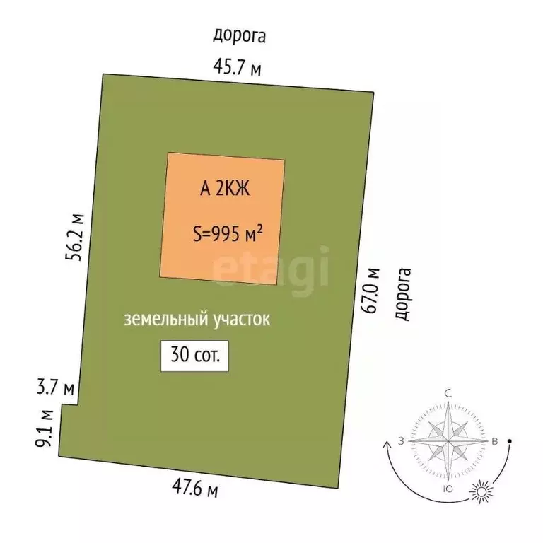Дом в Тюменская область, Тюмень ул. Белорусская (995 м) - Фото 2