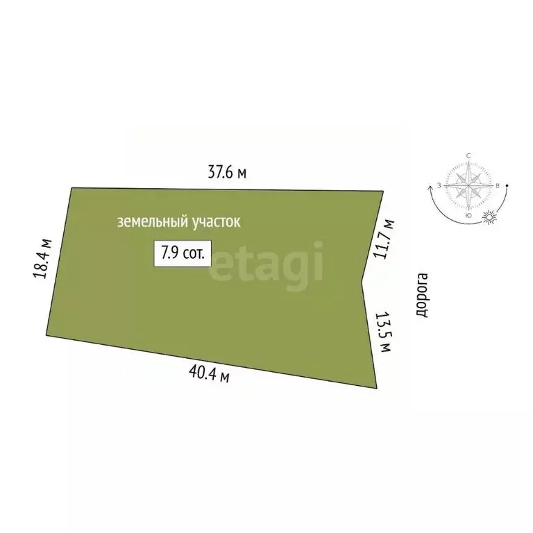 Участок в Вологодская область, Череповец 122-й мкр,  (7.8 сот.) - Фото 1