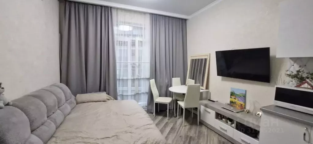 Студия Краснодарский край, Сочи Бытха мкр, ул. Бытха, 2Б (27.0 м) - Фото 0