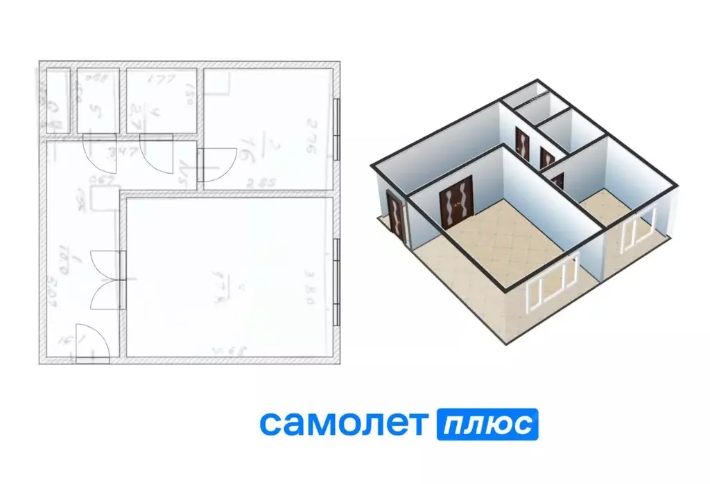 1-к кв. Кемеровская область, Кемерово ул. Ушакова, 1 (40.3 м) - Фото 1