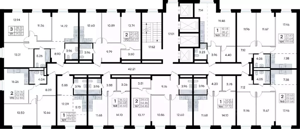 1-к кв. Приморский край, Владивосток ул. Тухачевского, 80 (36.68 м) - Фото 2