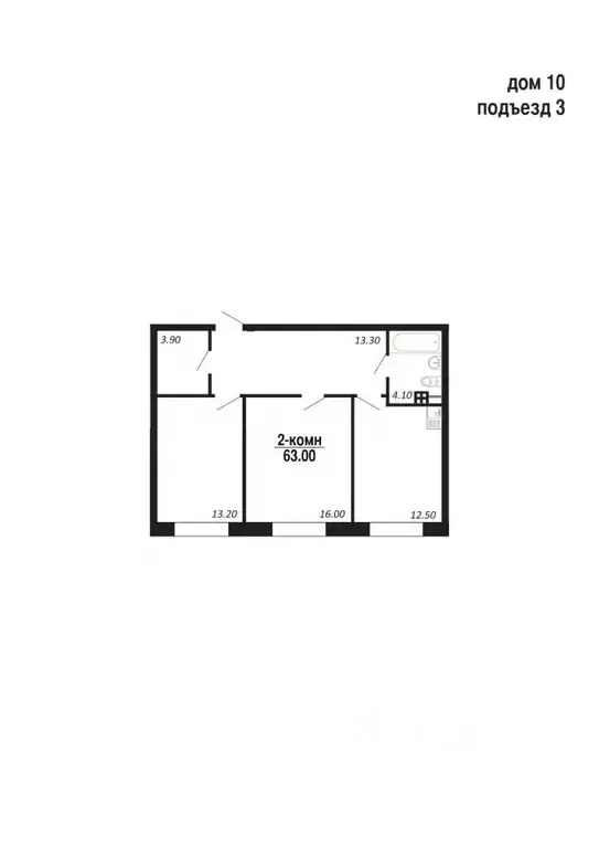 2-к кв. Ямало-Ненецкий АО, Салехард Восточный мкр,  (63.0 м) - Фото 1