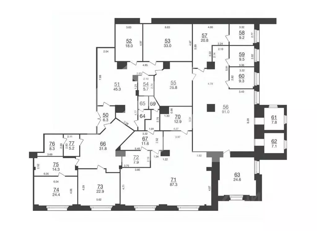 Помещение свободного назначения в Москва ул. Бутырский Вал, 68/70С1 ... - Фото 2