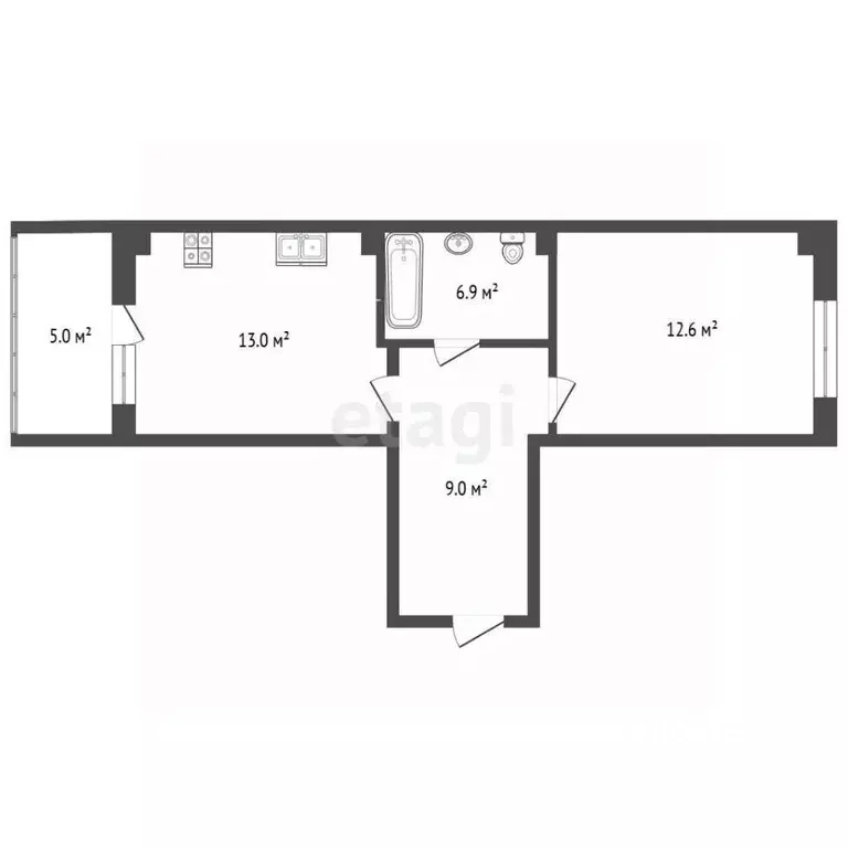 1-к кв. Челябинская область, Челябинск просп. Героя России Е.Н. ... - Фото 2