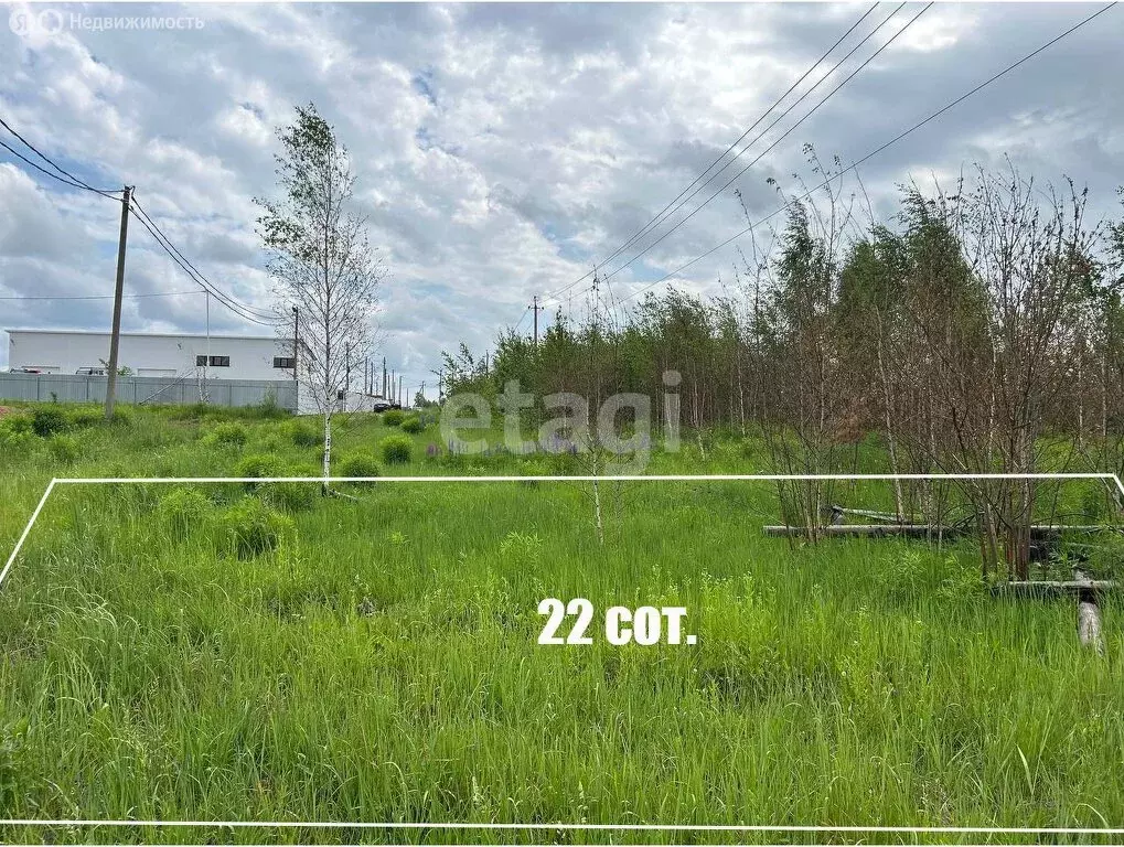 Участок в село Октябрьское, Нагорная улица (22 м) - Фото 0