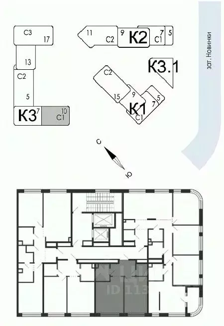 1-к кв. Москва наб. Марка Шагала, 15к1 (43.5 м) - Фото 1