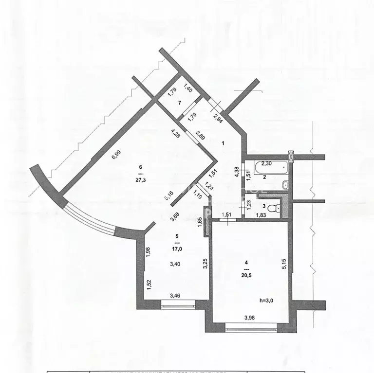 2-к кв. Ханты-Мансийский АО, Ханты-Мансийск ул. Объездная, 10 (84.2 м) - Фото 1