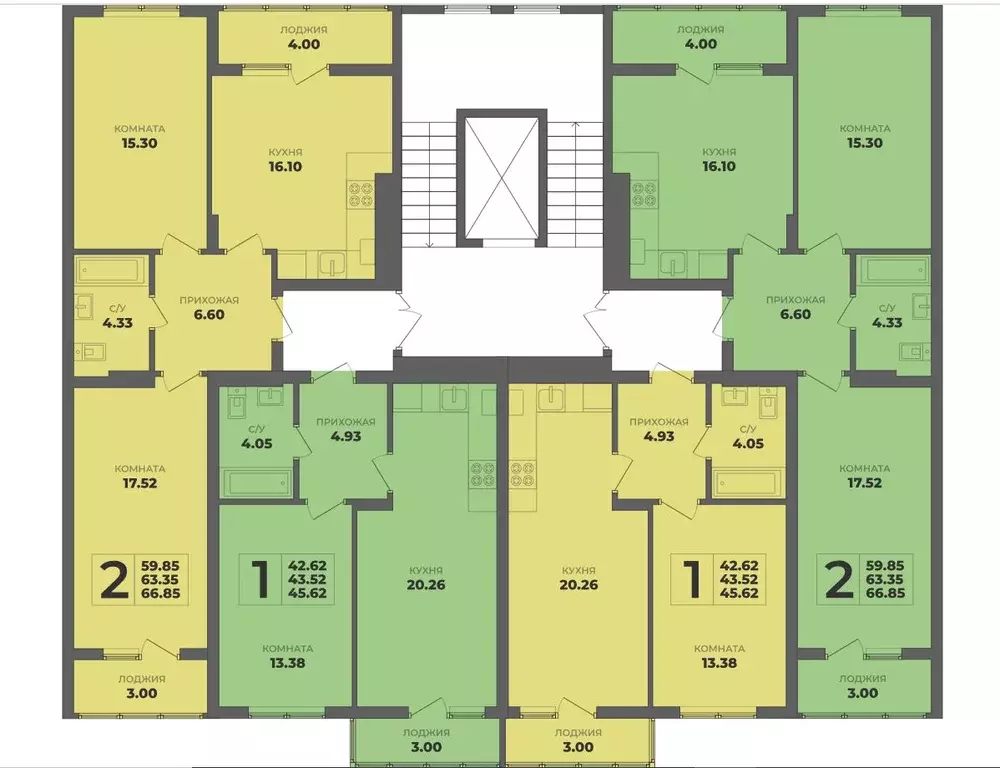 2-к кв. Калининградская область, Калининград ул. Генерала Толстикова, ... - Фото 1