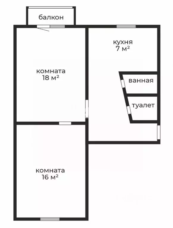 2-к кв. Челябинская область, Челябинск ул. Вагнера, 110 (44.5 м) - Фото 2