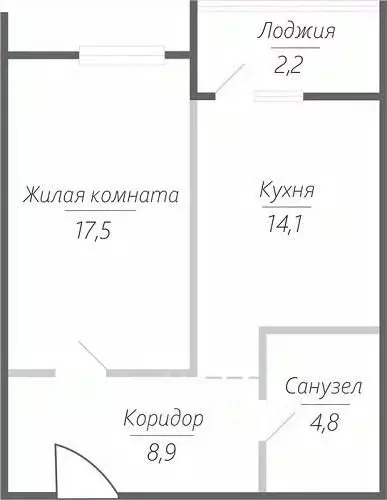 1-к кв. Самарская область, Тольятти ул. Фрунзе, 2В (47.5 м) - Фото 0