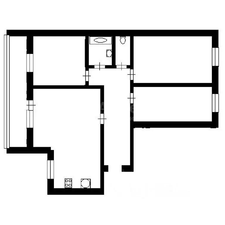 4-к кв. Тюменская область, Тюмень ул. Щербакова, 112 (72.1 м) - Фото 1