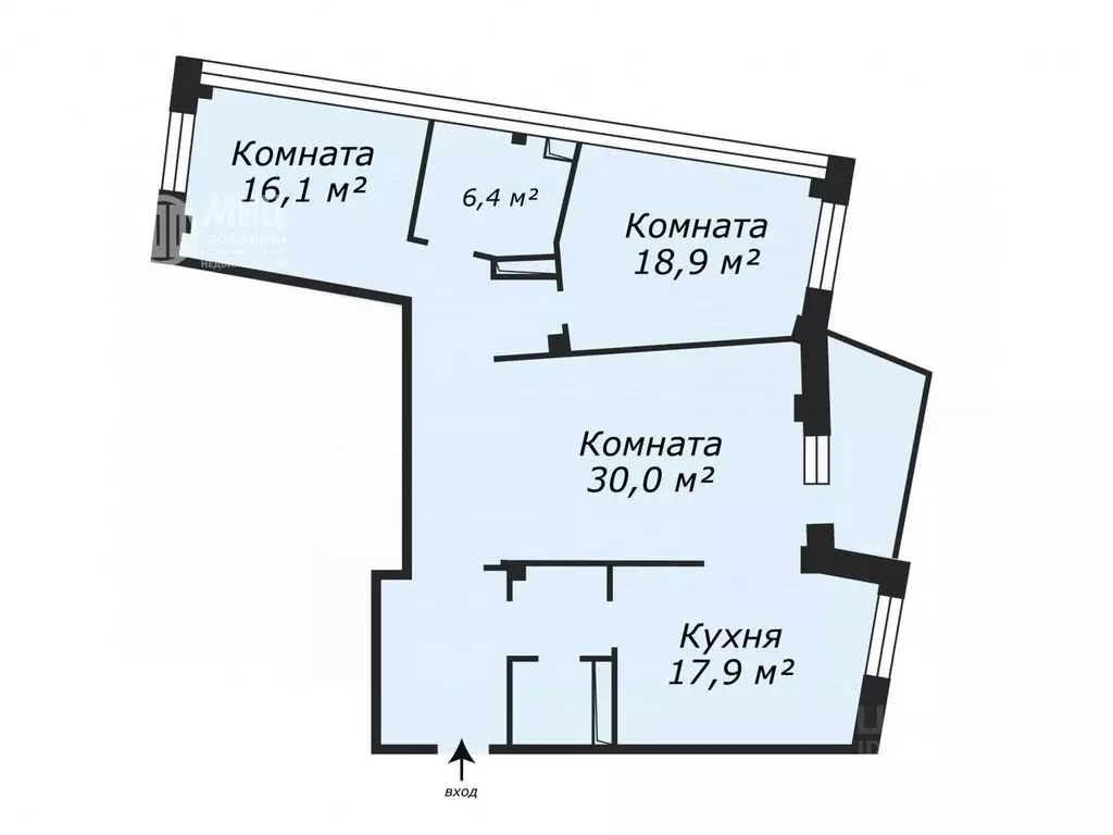 3-к кв. Москва Ландышевая ул., 14К3 (115.0 м) - Фото 1