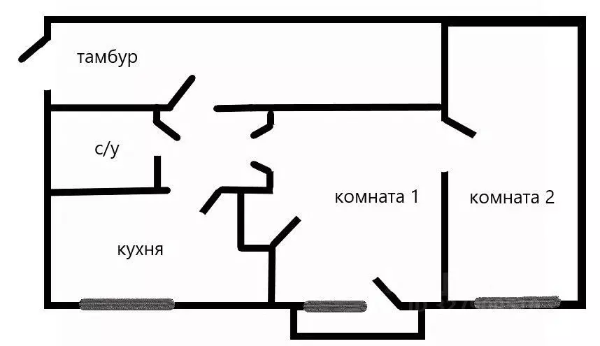 2-к кв. Свердловская область, Екатеринбург ул. Гагарина, 33 (45.3 м) - Фото 2