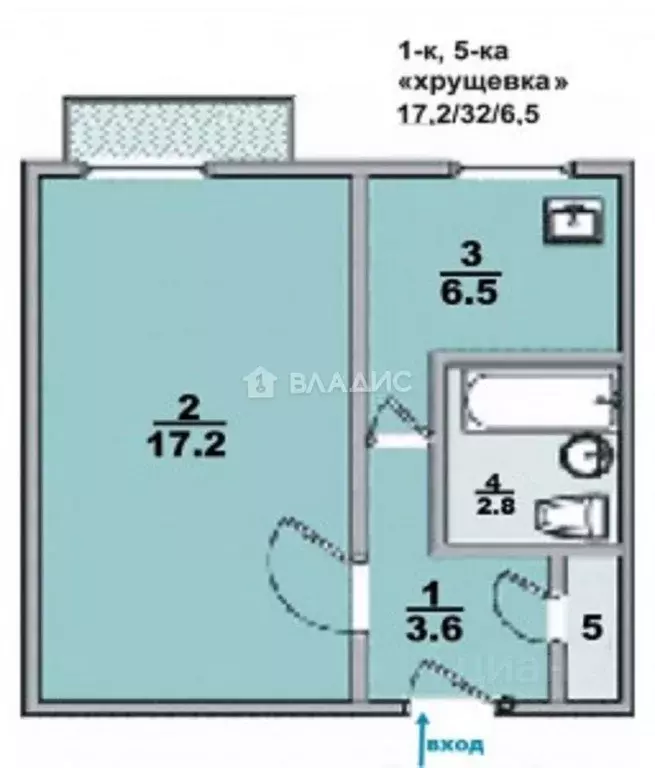 1-к кв. Новосибирская область, Новосибирск Станционная ул., 50/2 (30.0 ... - Фото 1