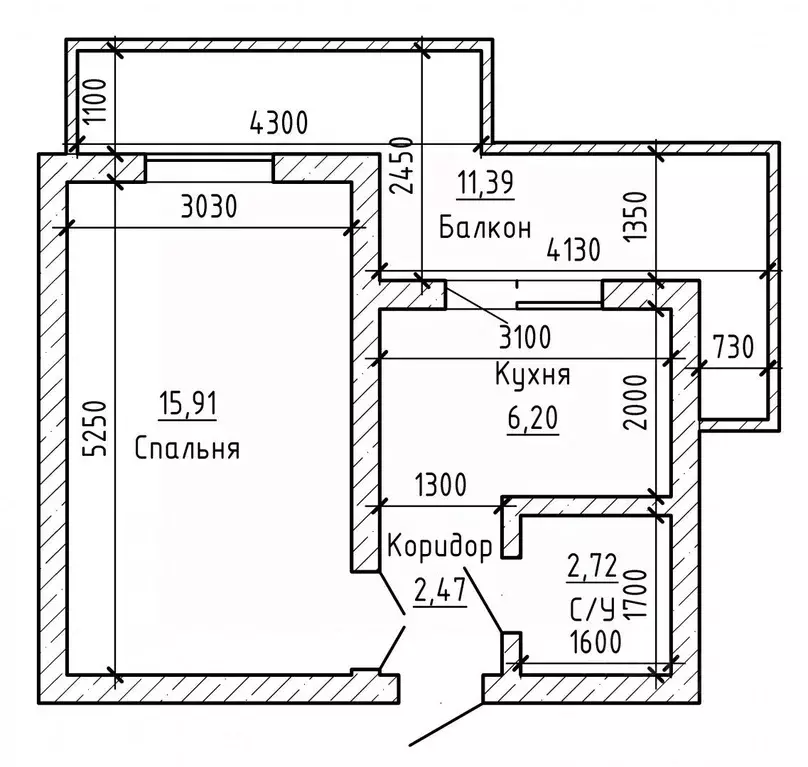 1-к кв. Кабардино-Балкария, Нальчик ул. Ю.А. Гагарина (32.0 м) - Фото 2