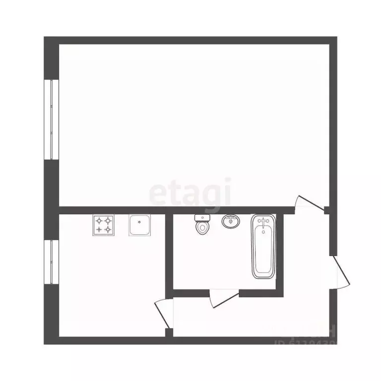 1-к кв. Мордовия, Саранск ул. Пушкина, 72 (33.3 м) - Фото 1