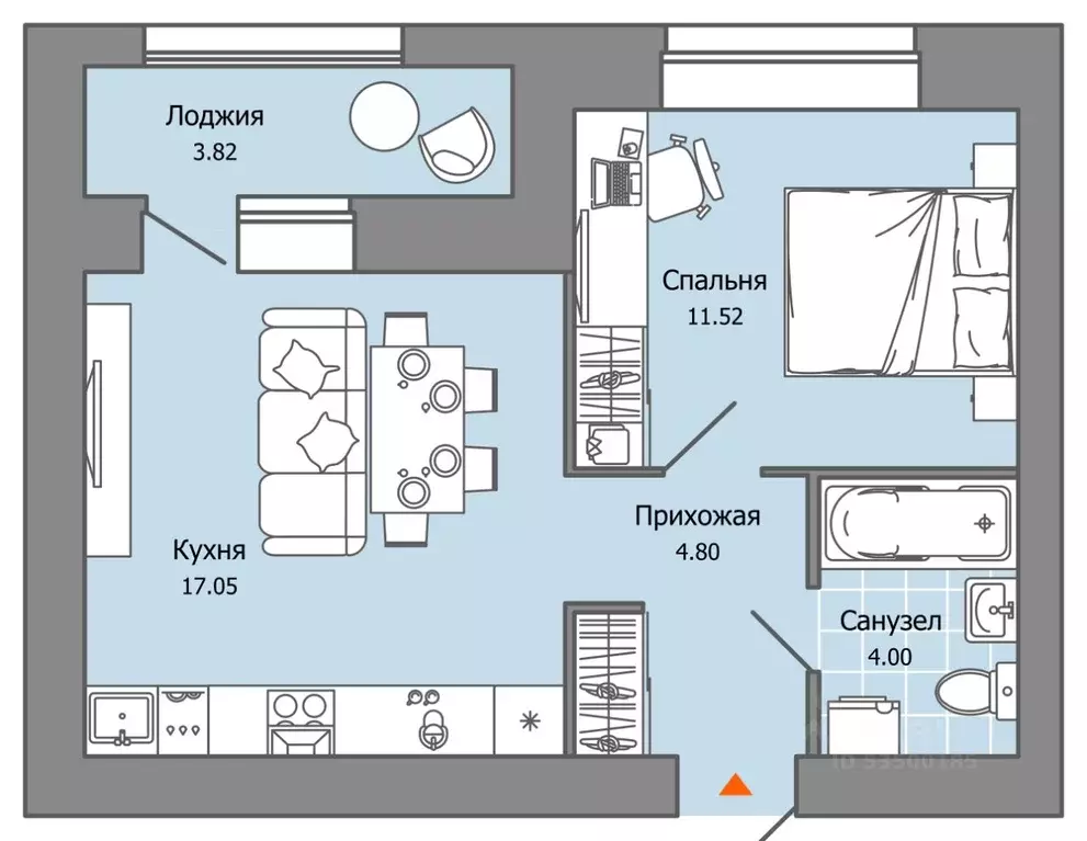 1-к кв. Ульяновская область, Ульяновск Город Новаторов жилой комплекс, ... - Фото 0