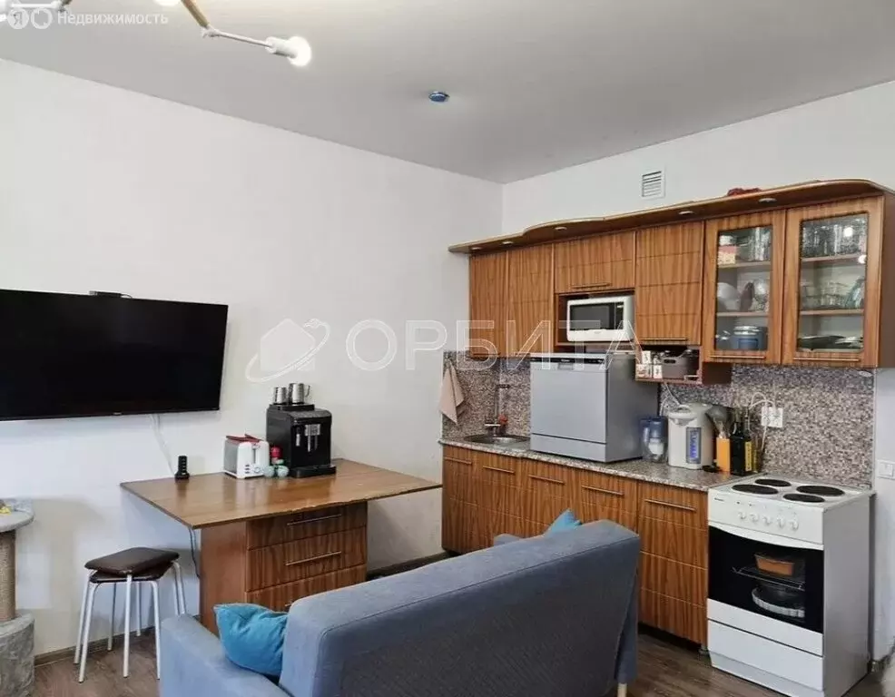 Квартира-студия: Тюмень, проезд Геологоразведчиков, 44А (34.1 м) - Фото 2