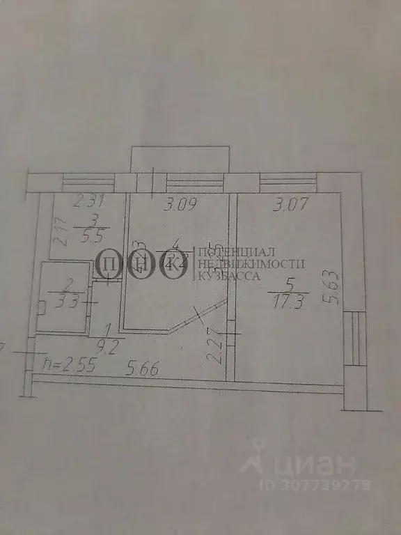 2-к кв. Кемеровская область, Кемерово ул. Мичурина, 15 (47.5 м) - Фото 0